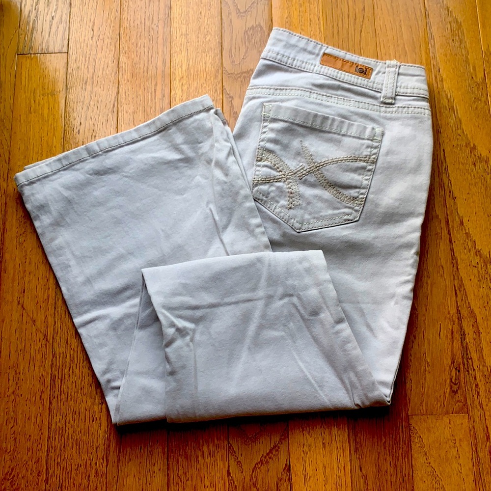 L.e.i. Beige Flare Cut Pants
